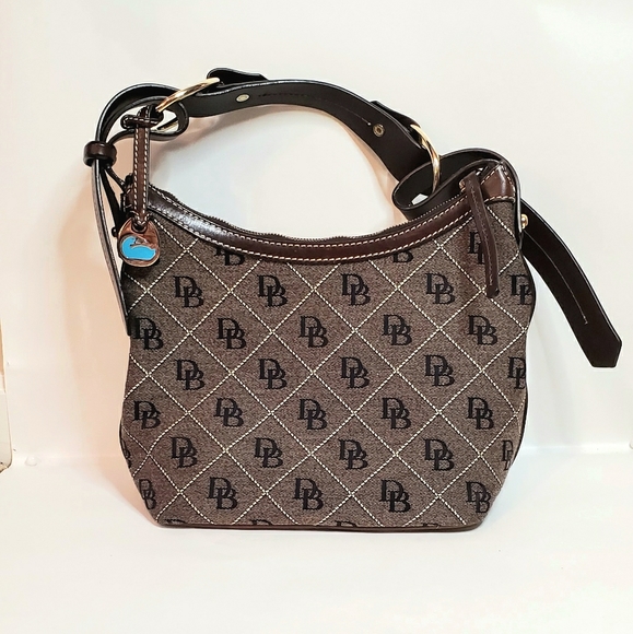 Dooney & Bourke Handbags - NWOT Dooney and Bourke Canvas Signature Hobo Bag